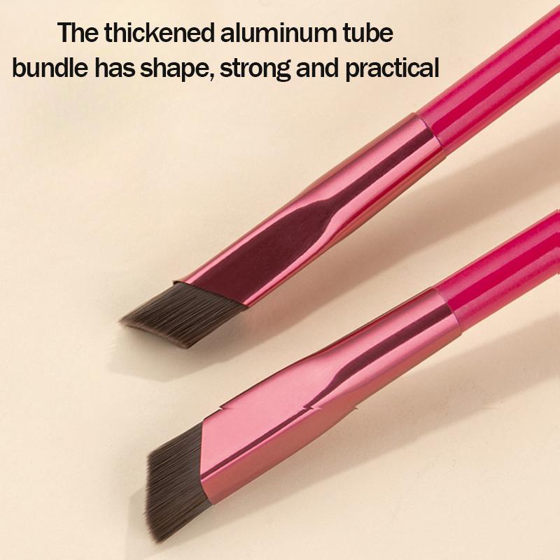1pc Wild Eyebrow Brush Multifunction Simulated Eyebrow Hair Makeup Brush Square Stereoscopic Painting Hairline Eyebrow Portable Hairline Beauty Makeup
