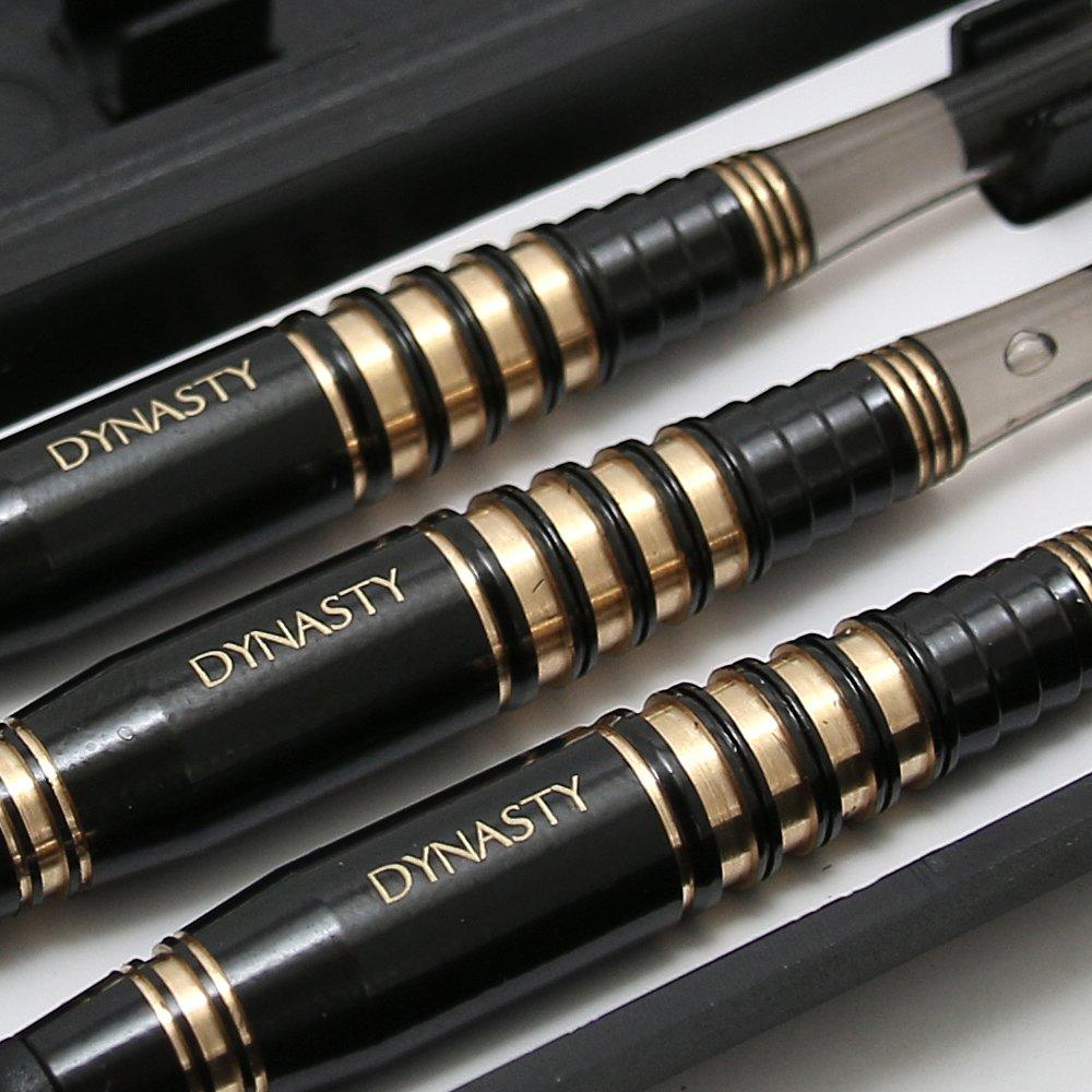 Dynasty BRASS DARTS SET SEVEN 01-31-023 darts black