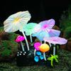 Silicone Luminous Ornament Artificial Glowing Lotus Leaf Mushroom Aquarium Fish Tank Landscaping Decoration