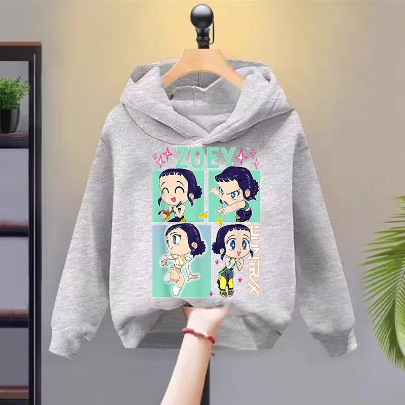 Hanorace Sweatshirturi Fete Hanorac Stilat cu Imprimeu Desene Animate Hanorac Casual Confortabil Croială Lejeră