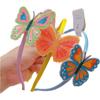 6pcs  Glitter Butterfly Headbands for Girls Teens Toddlers Kids Child Hairbands Party Hair Accessories