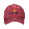 2026 Corona Baseball Cap Classic Beer-print Cowboy Hat Unisex Teens Trucker Dad Hat Sunshade Running Hippie Snapback Cap Casual