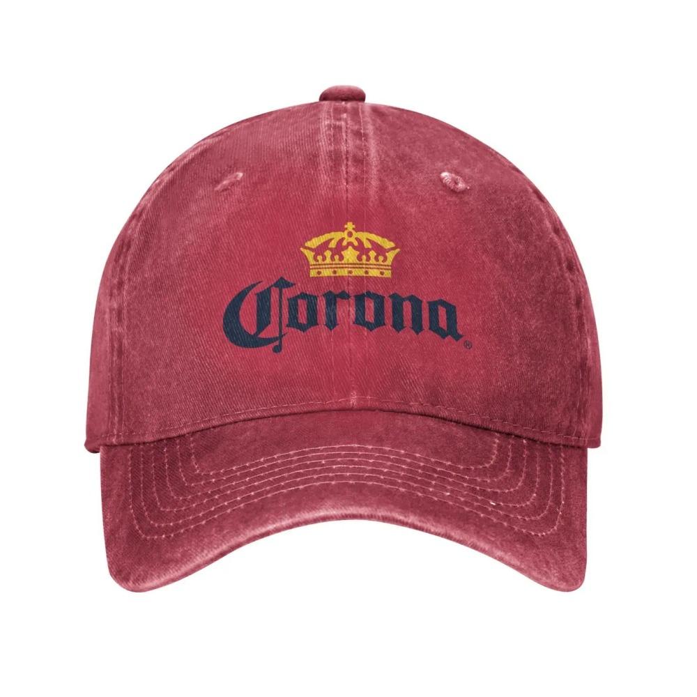 2026 Corona Baseball Cap Classic Beer-print Cowboy Hat Unisex Teens Trucker Dad Hat Sunshade Running Hippie Snapback Cap Casual