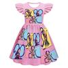 83140 Vestito a Pois con Volant e Treccine Lily Lovebraids per Bambine