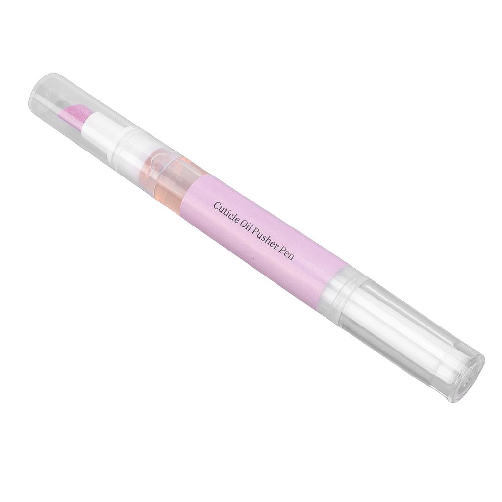 2 in 1 Ceramic Cuticle Pusher Oil Pen Lavender Scented Nail Care Pen Deeply Nourishing for Dry Damaged Nails Ceramic