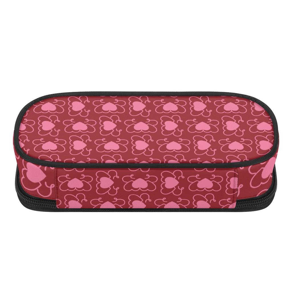 Pencil Pouch Roomy Interior Zipper Closure Durable 300D Polyester with Main Compartment Mesh Pocket and Pen Slots for Boys Girls