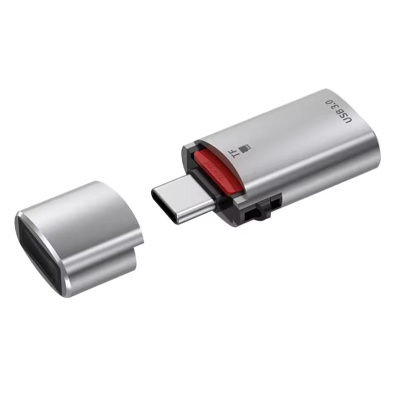 Aluminum Alloy USB3.0 Female to Type C Male OTG Converters For TF Cards And USB3.0 Data Transfer Home Travel Use