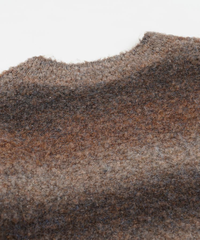 FRIZMWORKS Gradation Boucle Knit _ Brown