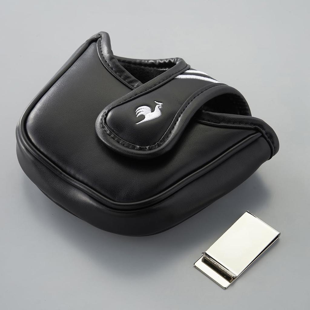 Capac pentru putter de tip magnetic Coq compatibil cu capete pentru prevenirea zgârieturilor neregulate Golf QQBXJG51 BK00 [Le Sportif], (Negru)