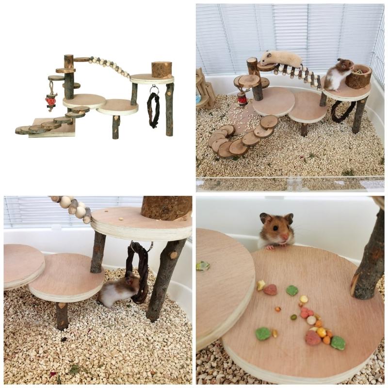Durable Wood Hamster Toy Designed to Withstand Chewers and Provide Long Lasting Fun Any Hamster Habitat Entertainment