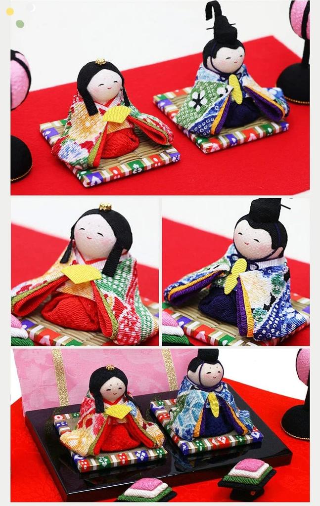 Osaka Choseido Hina Compact Personalized Wooden Tag Included Chirimen Hina Flower Warabe Hina Doll, Mini, (Sent Separately), Doll, Screen,
