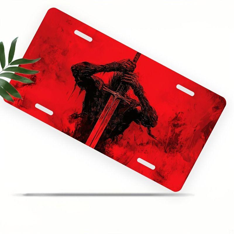 Car License Plate Metal Wall Decor 15x30cm
