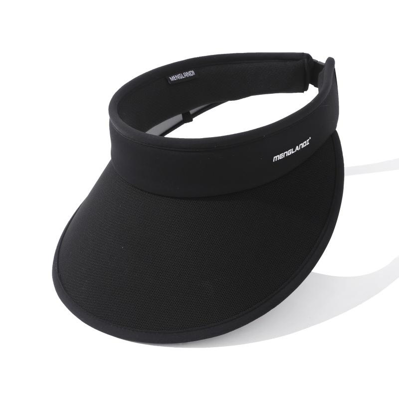 

Шляпа от солнца женская с защитой от ультрафиолета, расширенные поля, пустой верх, солнцезащитная шляпа контрастного цвета, солнцезащитная шляпа из ледяного шелка one size fits all чёрный