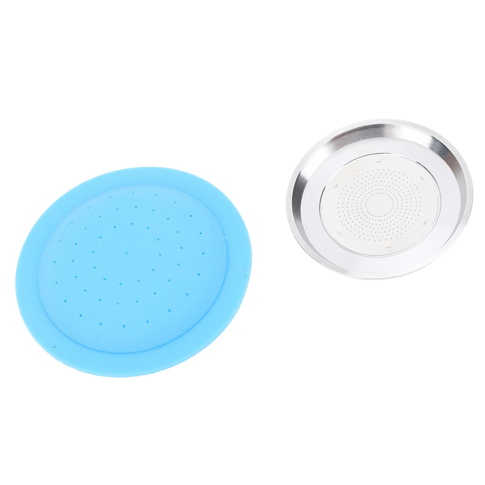 

Coffee Capsule Refill Kit Stainless Steel Silicone Reusable Capsule Holder Clip Spoon Brush Coffee Filter Pod for