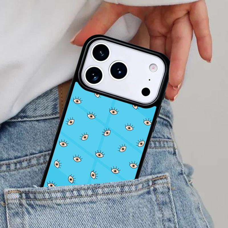 Evil Eye Phone Case for iPhone 16e 15 14 13 12 17 Pro Max Plus Air 17pro Cover Coque