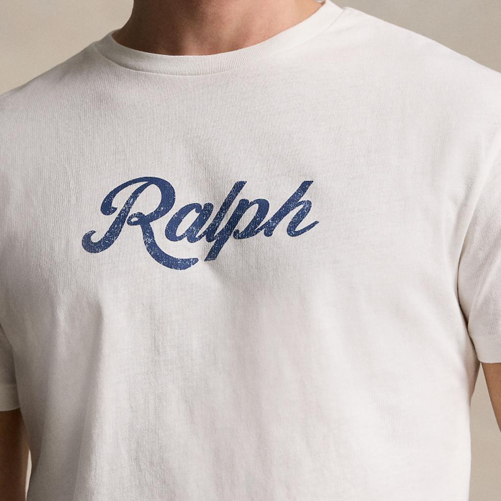 Polo Ralph Lauren SS24 Letter Print Crew Neck Short Sleeve T-Shirt Men Tops Nivis-Island-Off-White MNPOTSH1N822070-100