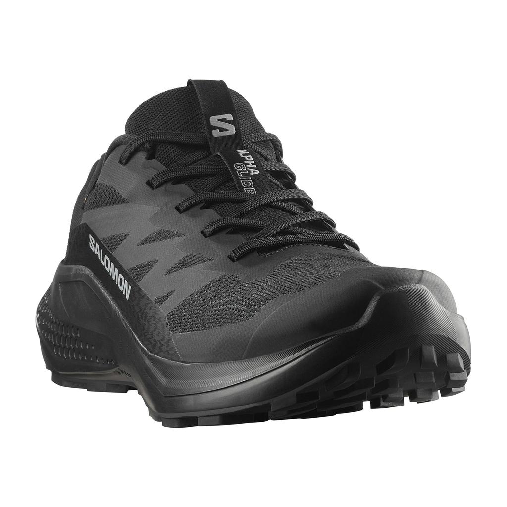 Salomon ALPHAGLIDE Trail Running Size GORE-TEX Shoes, Men's L47802100, 28, Black/Asphalt/Black