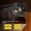 720 Degree Rotate Clip Mini Fan Built In Soft Night Light Quiet Portable Personal Cooler Fan USB Rechargeable Indoor Outdoor