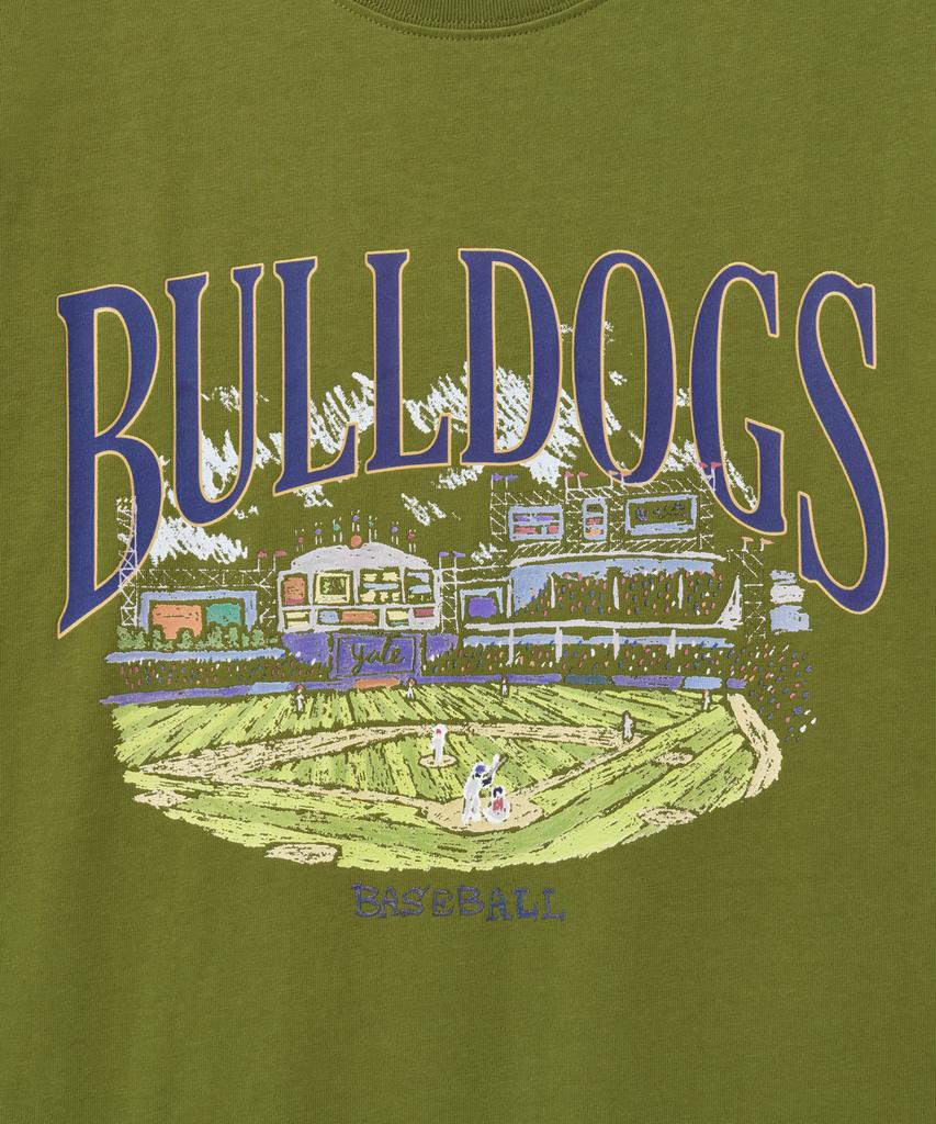 YALE Bulldogs Baseball Graphic T-Shirt_Olive