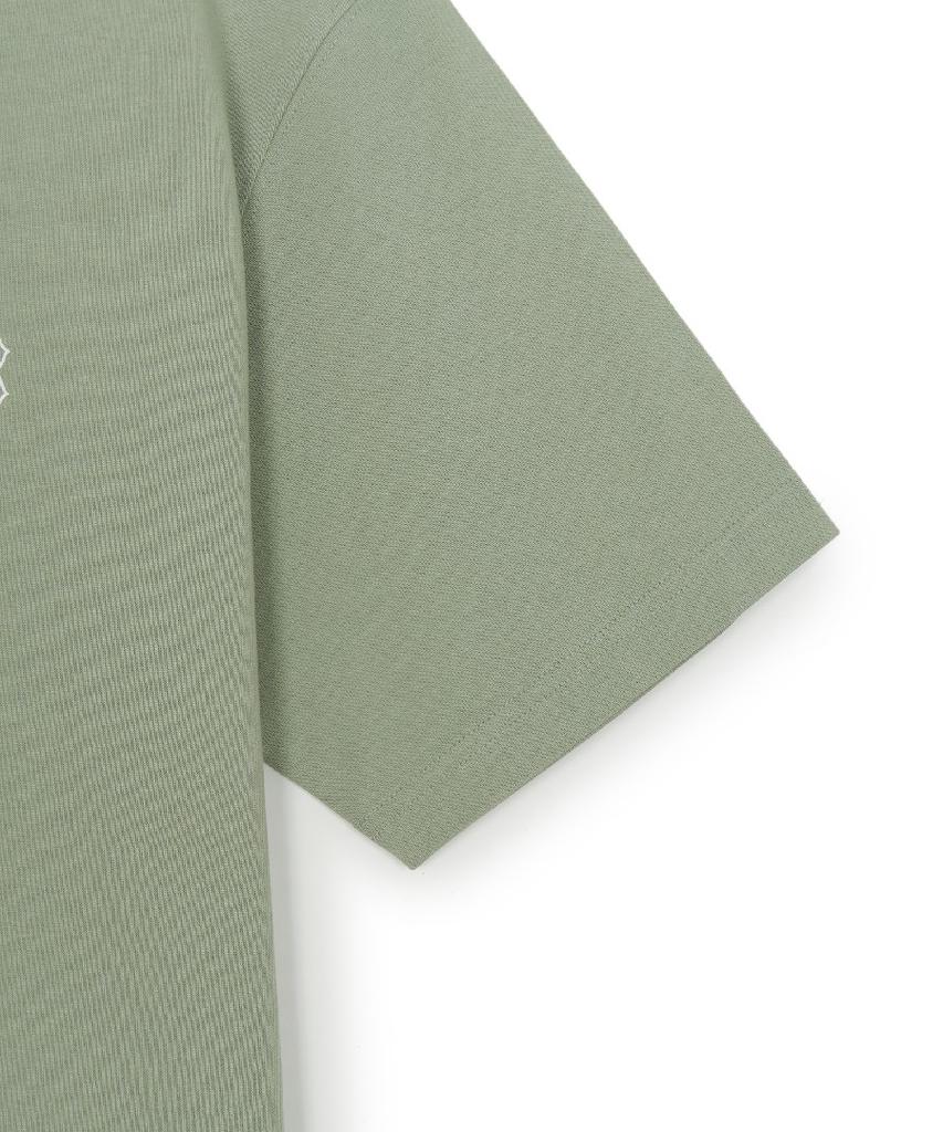 Emelbi Basic Heavyweight Oversized Short Sleeve T-Shirt Bos (L.Green)