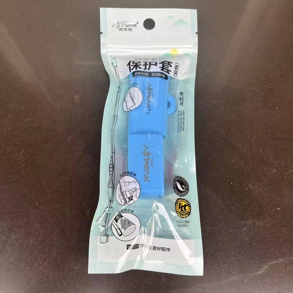 Silicone Fishing Rod Strap Elastic Fishing Rod Cover Practical Fishing Rod Holder Fishing Trip Rod Clip-L