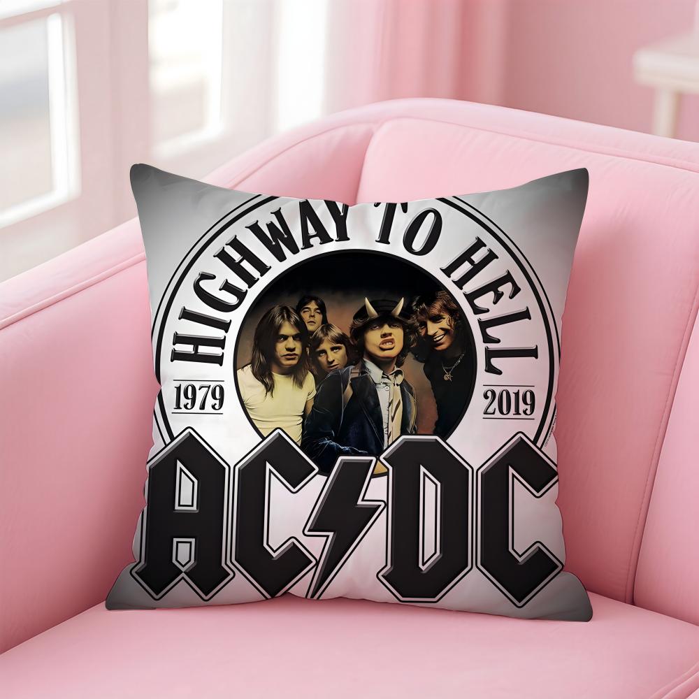 Band A-AC D-DC Cushion Cover Comfortable Reversible Pillow Cover Ideal for Car Sofa Bedroom & Beyond