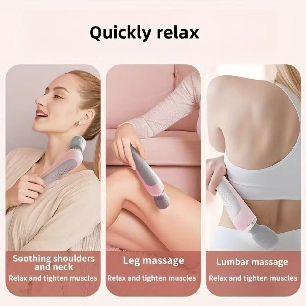 High-Frequency Vibration Handheld Massage Device Electric Massage Hammer  Muscle Relaxation