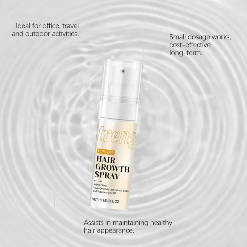 (Pack of 3) Hair Growth Spray: Formulated with Natural Ingredients, It Helps Make Hair Thicker, Fuller and Silky Smooth