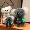1 Stück 18/25/30cm Kawaii Plüsch Koalabär Plüschtiere Niedlicher Koala mit Blättern Plüschtier Puppe Realistisches Koala Spielzeug für Baby Mädchen Geschenk