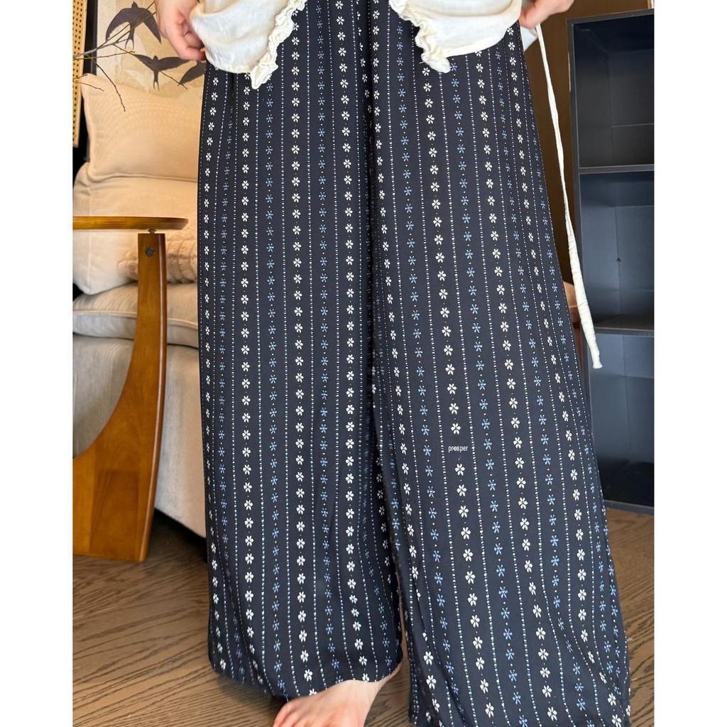 Versatile Summer Wide-Leg Cotton Silk Pants