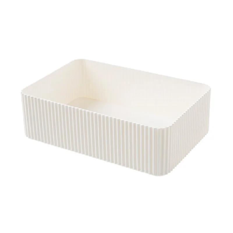 Aufbewahrungsbehälter für Zuhause Kunststoff Gitter Schreibtisch Kleinkram Aufbewahrungsbox Make-up Organizer Kosmetik Schrankbehälter Büro Badezimmer Heimgebrauch