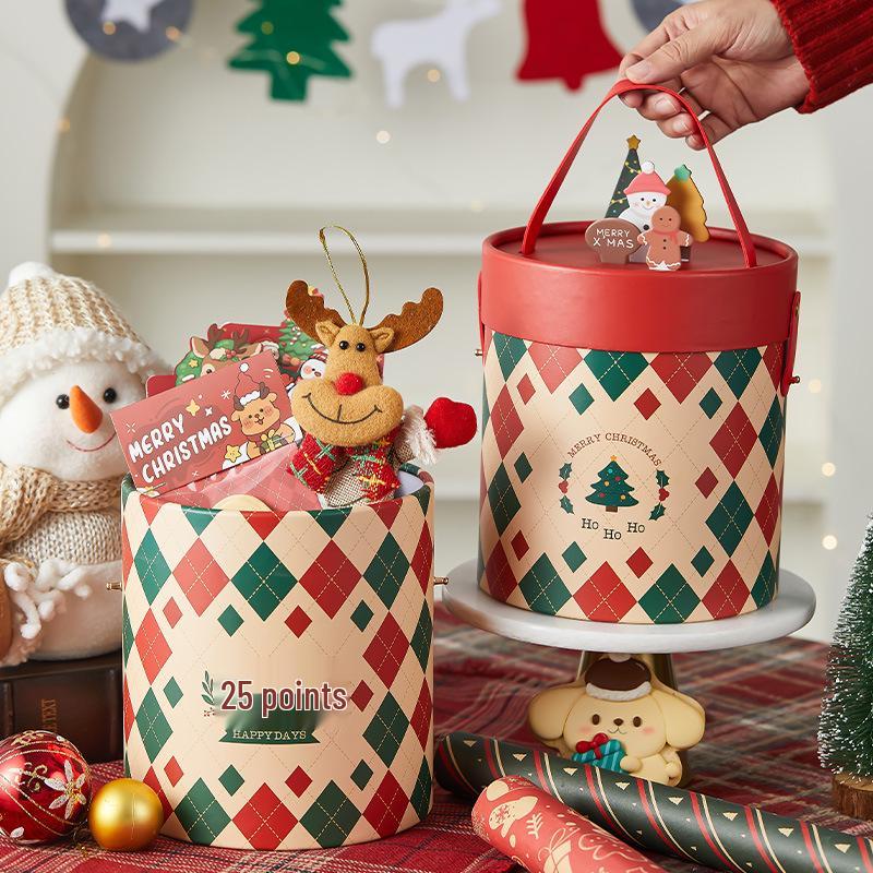 Luxury Christmas Gift Box & Handbag Set for Souvenirs and Calendars