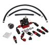 OSIAS New 100xkPA 160PSI Aluminum Adjustable Autos Fuel Pressure Regulator With Gauge+AN6 Fuel Line Hose+Fittings End Kit