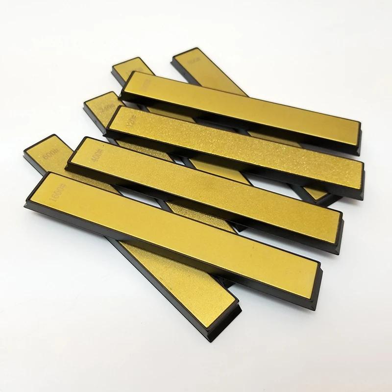 Professional Golden Diamond Plate Kitchen Knife Sharpener Stone Whetstones Knife Sharpening Tool