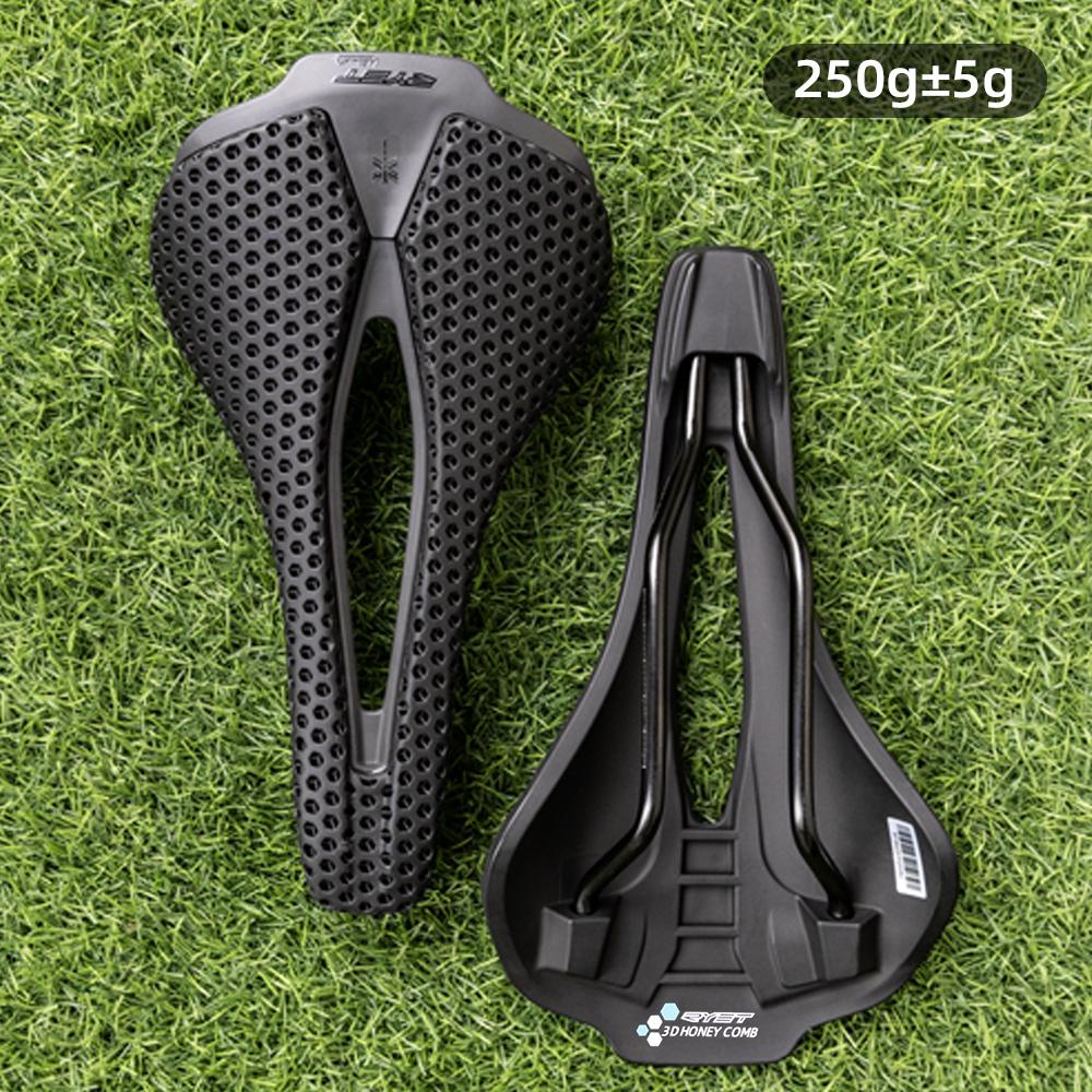 RYET 3D Printed Bicycle Saddle Ultralight 120g Carbon Saddle 250x140mm Bike Seating for MTB Gravel Road Bike Seat Cycling Parts