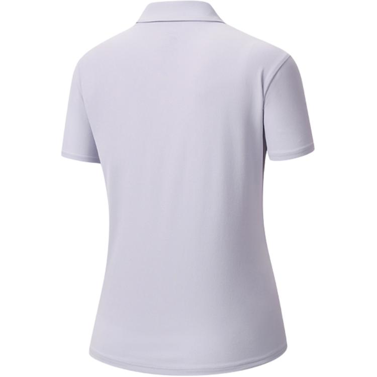 Saucony Outdoor Series Breathable Lightweight Fashion Short Sleeve Polo Shirt Women tops Lilac-Purple SA1250SP61T-PP094