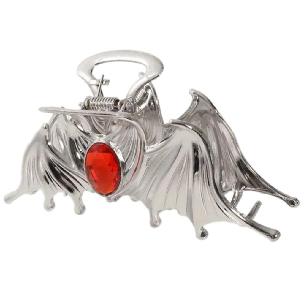 Large Cat Eye Bat Hair Clip Elegant Streamline Design Alloy Material Secure Hold For Daily Commute Party Hairstyles