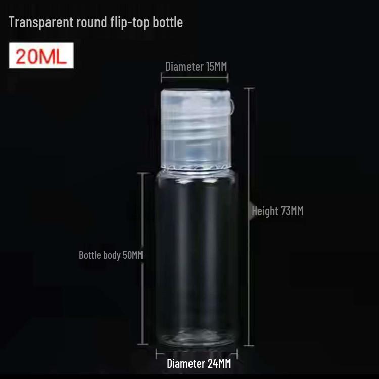10/20/30ml Flip-Top Butterfly Cap PET Plastic Sample Bottles