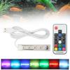 Aquarium Light USB Powered Remote Control Colorful Fish   LED Lamp for Landscape