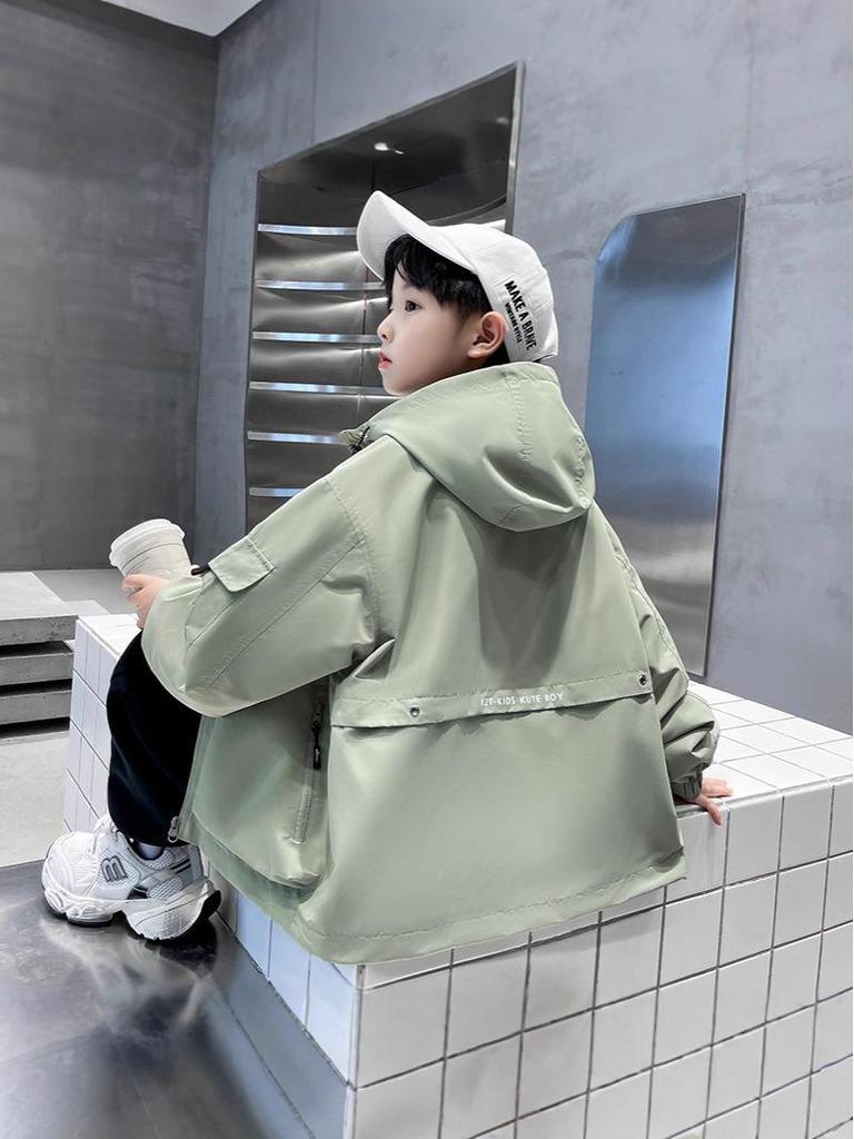 Jungen 2025 Frühling/Herbst Windjacke: Modische & Winddichte Dünne Jacke für Große Kinder