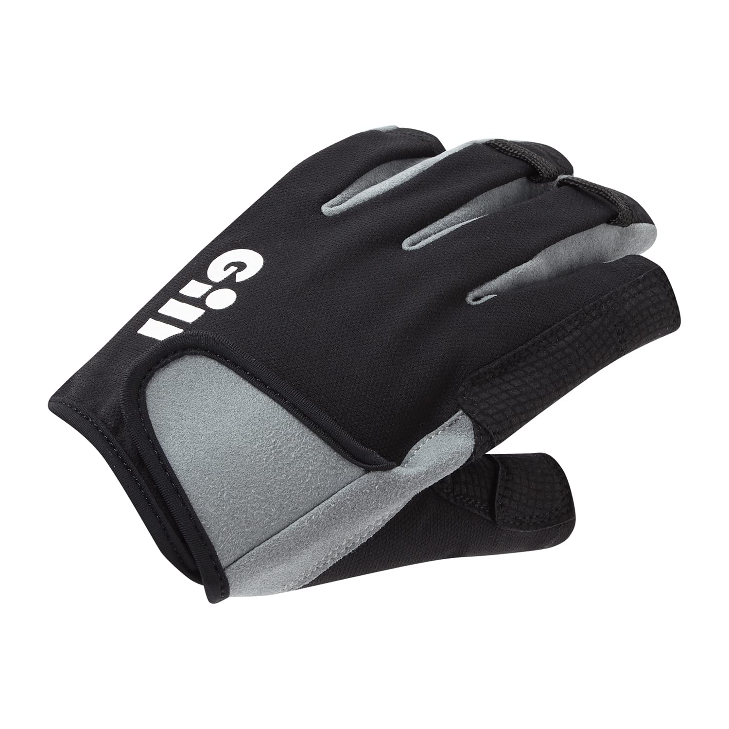 

Gill Deck Hand Gloves Short Finger, Black, XS, 7043