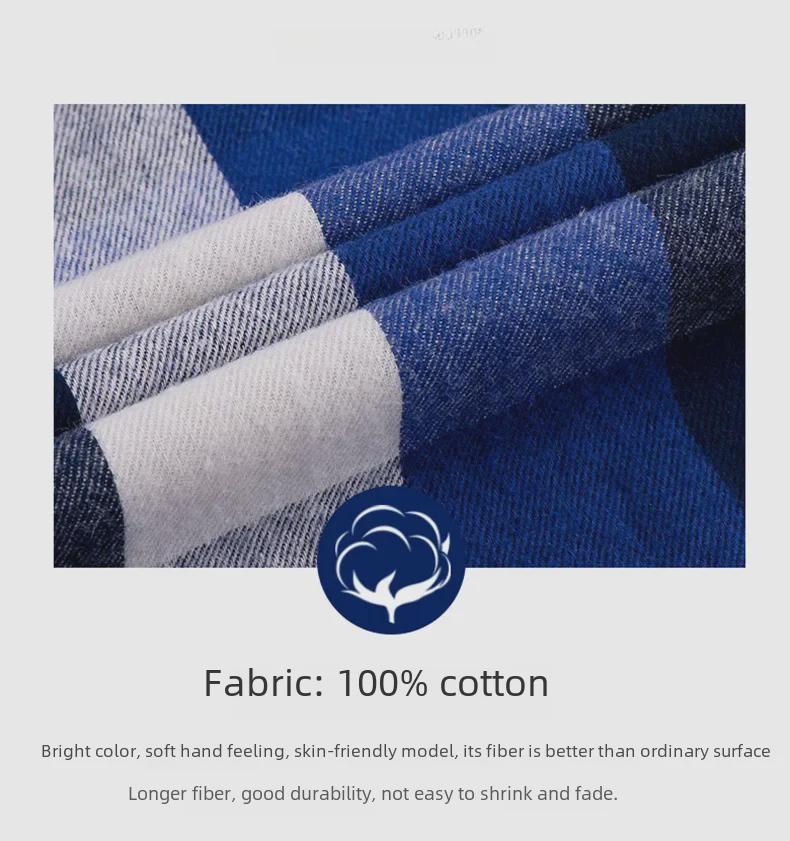 Men's Trendy Plaid Shirt: Long-Sleeved, Loose, Brushed Casual Jacket for Spring, Summer, and Autumn
