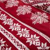 Comforter Christmas Queen Size Bedding Set Snowflake Red Bedding Set Luxury Holiday Merry Christmas For Bedroom Decoration
