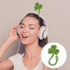 Creative Knitted Crochet Leaf Sprout Data Cable Straps Cute Headphone Accessory