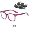 Anti-blue folding reading glasses, high-end KY women, elderly people, far-sighted reading glasses, retro frames, women