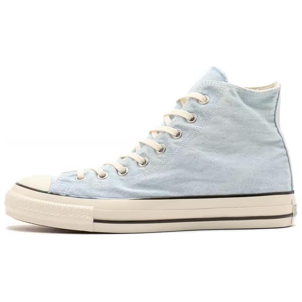 Converse All Star Aged Denim Hi Comfortable Versatile Durable Shock Absorbing High Top Canvas Shoes Unisex Sneakers Blue White 31312210
