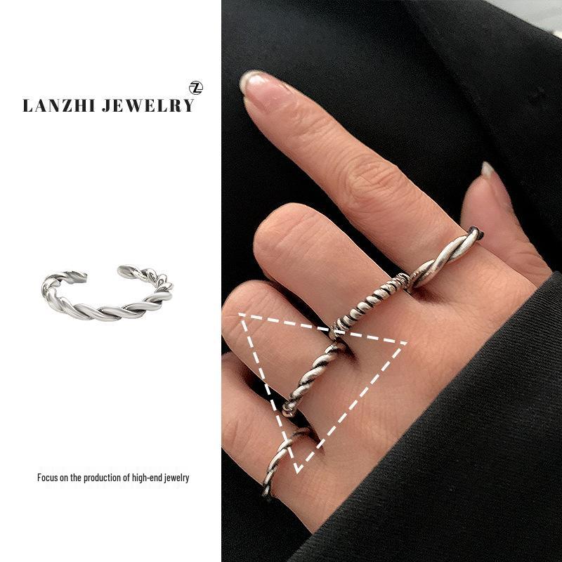 Inel Thai Argint pentru Femei, Stivuibil - Argint 925, Design de Nișă, Bijuterii Simple și Versatile