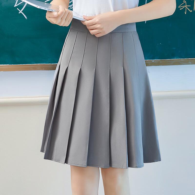 Женская плиссированная юбка А-силуэта с высокой талией S