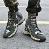 MCTIN Couples Cotton Shoes for Women Camouflage Winter Plush Warm High Tops Shoes Man's Non Slip Snow Boots