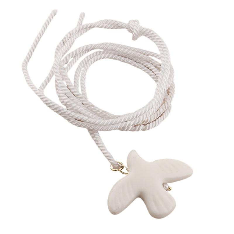 Elegant White Peace Doves Necklace Symbolizing Love and Hope Stylish Drop Earrings Suitable for Women and Girls Present